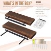 Sorbus 2 Pack 16” Solid Wood Floating Shelves - for Bathroom Decor, Books, Bedroom & Living Room - 4 of 4
