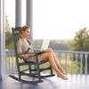 Gulches Outdoor Resin Rocking Chair Wood-Like Look, Weather-Resistant (No Splinter/Crack/Peel), Easy Clean, Low-Maintenance - 4 of 4