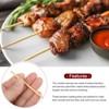 Unique Bargains 450 Pcs Bamboo Skewers Sticks 10" 2.5mm Dia Wooden Cocktail Picks - 4 of 4