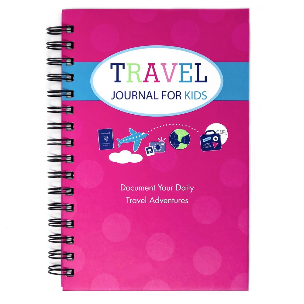 Photos - Notebook Travel Journal for Kids 8.5"x5.5" Pink - Kahootie Co