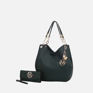 MKF Collection Ashley Vegan Leather Women’s Hobo Shoulder Bag with Wristlet Wallet by Mia K - 1 of 4