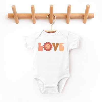 The Juniper Shop Love Daisy Baby Bodysuit