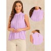 Allegra K Women's Chiffon Sleeveless Work Business Casual Tank Top - 2 of 4