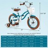 Costway 18'' Kids Bike Toddler Bicycle with Training Wheel Kickstand for 4-8 Years Old Purple/Pink/Turquoise/Blue/Beige/Green - 3 of 4