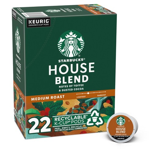Starbucks Medium Roast K-cup Coffee Pods — House Blend For Keurig