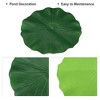 Unique Bargains Artificial Lotus Leaves for Garden Ponds Pool Decoration Green 14.96" 1pcs - image 3 of 4