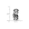 Black Bow Jewelry Sterling Silver Moose Bead Charm - 4 of 4