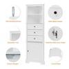 NicBex 68.9 Inch Corner Storage Cabinet,Tall Bathroom Storage Cabinet with 3 Drawers and Doors for Living Room,Office - 4 of 4