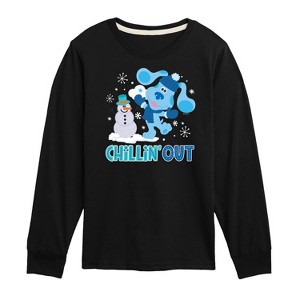 Boys' - Blue's Clues & You! - Chillin With My Snowmies Long Sleeve Graphic T-Shirt - 1 of 4