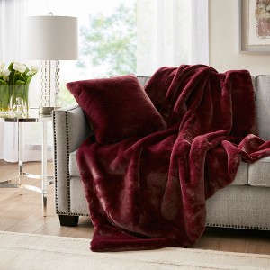 LIVN CO. Premium Faux Fur Square Decorative Pillow - 1 of 4