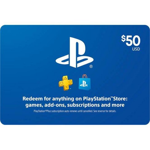 Playstation Store $50 USD Gift Card 1 ea, Gift Cards