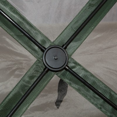 Green Hexagon Pop-Up Party Tent Gazebo with Mesh Walls