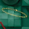 Ross-Simons Italian 18kt Yellow Gold Paper Clip Link Bracelet - 3 of 4