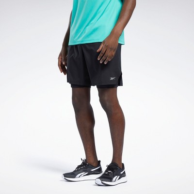 Reebok Running Two-in-One Shorts Mens Athletic Shorts