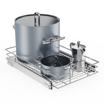 LOVMOR Pull Out Cabinet Organizer, Cabinet Pull Out Shelves 14" W x 21" D, Heavy Duty Cabinet Drawers Slide Out Kitchen