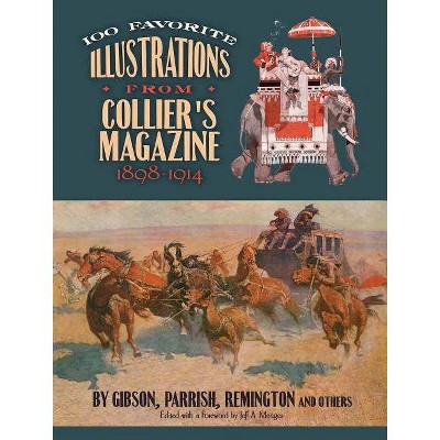  100 Favorite Illustrations from Collier's Magazine, 1898-1914 - (Dover Fine Art, History of Art) by  Jeff Menges & Peter F Collier (Paperback) 