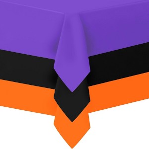 Plastic Tablecloth Disposable, Tablecloths for Rectangle Tables 54 inch. x 108 inch. Fits Tables Up to 8 Feet, Table Cloth for Party - SparkSettings - 1 of 4