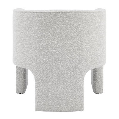 Barrel-Back Chic Velvet Accent Chair in Elegant Beige