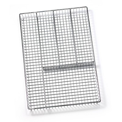 Spectrum Grid Large Silverware Tray - Chrome