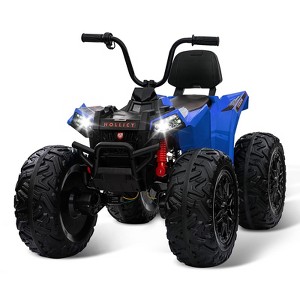 Jojoka 24V Kids Ride-On ATV, 4WD Electric Quad with Dual 7AH Batteries, 4x100W Powerful Motors, Metal Suspension, Bluetooth, Lights, Music - 1 of 4
