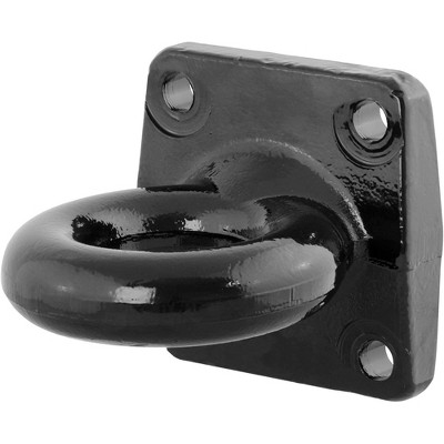 Photo 1 of CURT 48560 Flush Mount Style Lunette Ring Pintle Hitch with 3 Inch Inside Diameter and 4 Bolt Mounting System, Holds 60,000 Pounds, Black