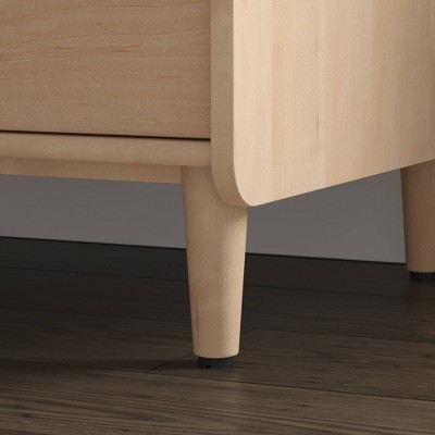 Natural Maple 2-Drawer Lockable Lateral File Cabinet