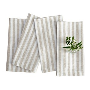 Solino Home Stripe Linen Dinner Napkins | Amalfi Stripe - 1 of 4