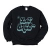 Simply Sage Market Let It Snow Retro Sweatshirt - M - Midnight - 3 of 4