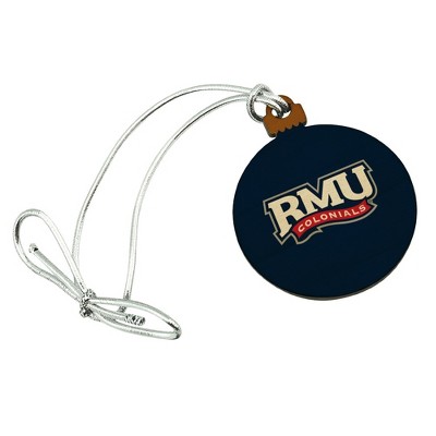 Robert Morris University Primary Logo Mini Small Tiny Wood Christmas Tree Holiday Ornament