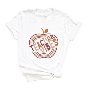 Simply Sage Market Women's Retro Teacher Vibes Short Sleeve Graphic Tee - 1 of 4