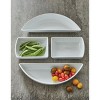 tagltd Whiteware Modular 4 Piece Porcelain Dinnerware Serving Set, 13.0L x 4.5W x 1.9H, Dishwasher Safe - image 2 of 3