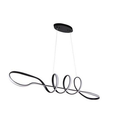 Craftmade Lighting Pulse 1 - Light Chandelier in  Flat Black