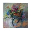 Bicycle Basket with Flowers by Katharina Valeeva Unframed Wall Canvas - iCanvas - 2 of 3