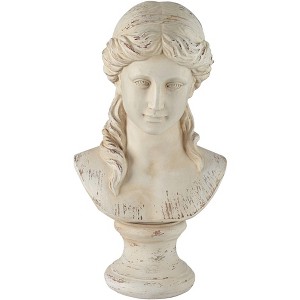 Kensington Hill Classic Greek 17 1/2" High Antique White Bust Sculpture - 1 of 4