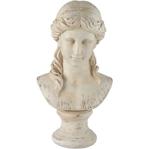 Kensington Hill Classic Greek 17 1/2" High Antique White Bust Sculpture :  Target