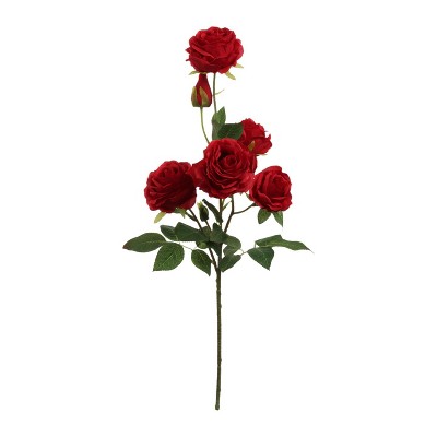 Floral Home 27" Red Rose Spray - 12-Piece
