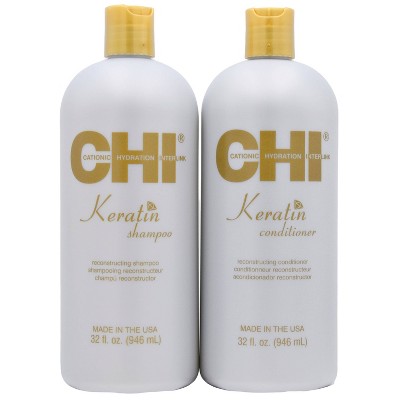 CHI Keratin Shampoo Conditioner - 64 fl oz/2pc