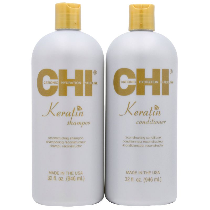 CHI Keratin Shampoo Conditioner - 64 fl oz/2pc, 1 of 5
