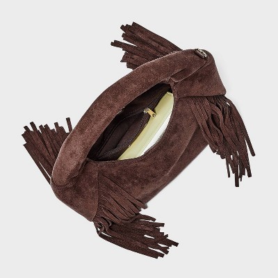Soft Fringe Crescent Handbag - Universal Thread' - image 3