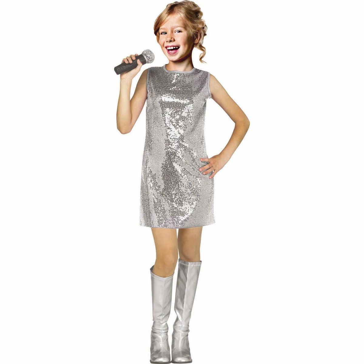 Fun World Girl's Pop Star Halloween Costume Dress