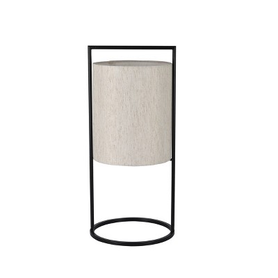 22.5" Fabric Up Light Table Lamp Black (Includes LED Light Bulb) - Project 62™