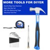 Itopfox 24-Piece Household Tool Kit with Hammer, Screwdrivers, Pliers, Wrench Set, and Durable Storage Bag for Home Repairs - 3 of 4