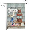 Beachy Vibes Summer Garden Flag Nautical Rustic Lantern 12.5"x18" Briarwood Lane - 2 of 4