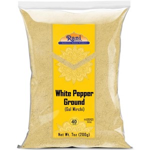 White Pepper (Gol Mirch) Ground - 7oz (200g) - Rani Brand Authentic Indian Products - 1 of 4