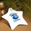 Wheaton College Primary Logo StarShaped Porcelain Holiday Christmas Tree Ornament  3.1" - 4 of 4