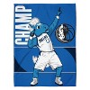 Sleep Squad Dallas Mavericks Champ Mascot 60 x 80 Raschel Plush Blanket - 2 of 4
