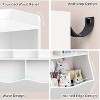 Toy Storage Organizer, Kids Bookshelf with Cubby Organizer Cabinet, Toy Organizer for Children Bedroom, Playroom, Nursery - 3 of 4