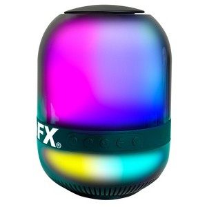 QFX® Portable Bluetooth® Speaker with LED Party Lights and FM Radio, True Wireless, Black, BT-27 - 1 of 4