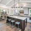 LLHZSY 5 - Light 44" Large Globe Chandelier Kitchen Island Linear Pendant Light for Dining Room - Clear Glass - Oil Rubbed Bronze - 3 of 4
