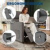 Coucheta Recliner Chair Living Room Chairs Adjustable Reclining Sofa with Massage Side Pockets - 4 of 4